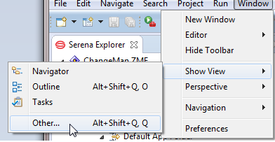 Show view window