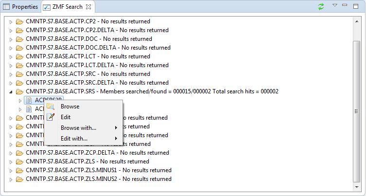 Search results